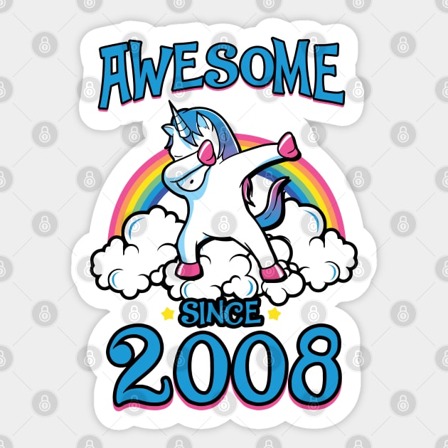 Awesome since 2008 Sticker by KsuAnn